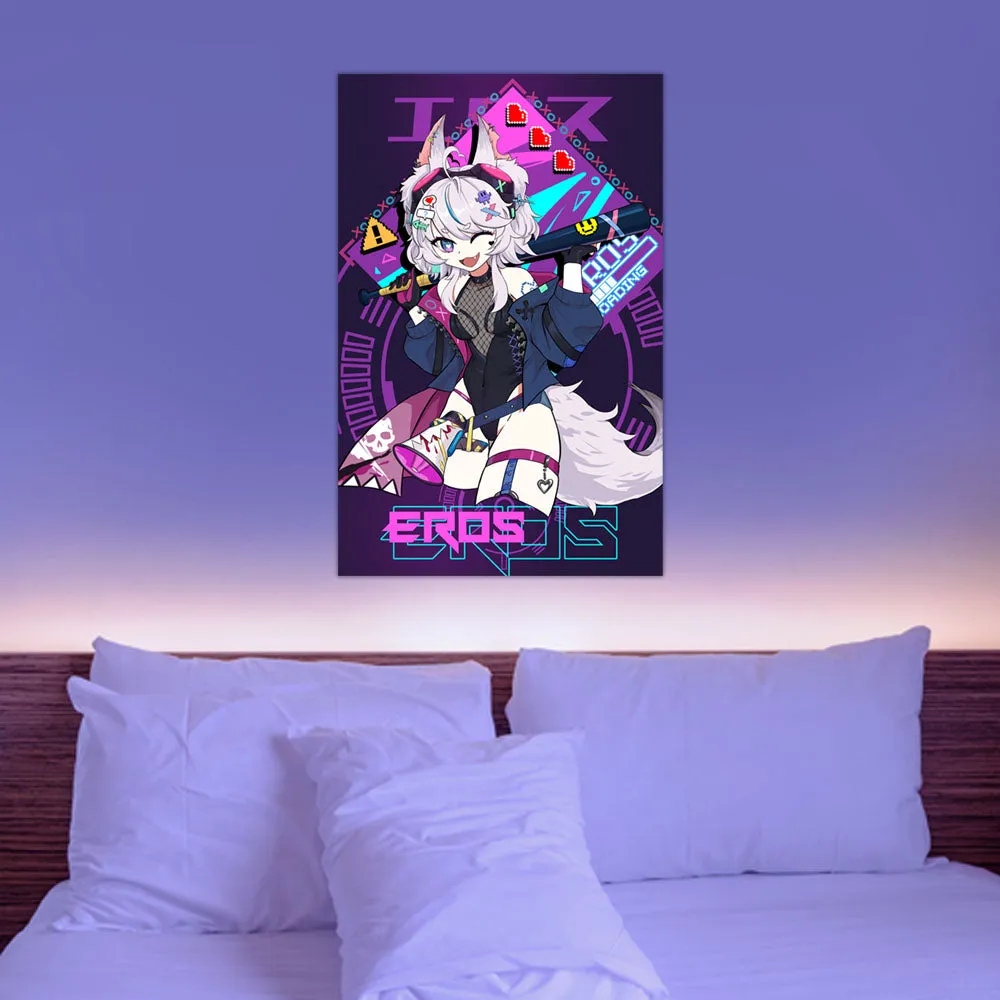 Eros Retro Game Poster