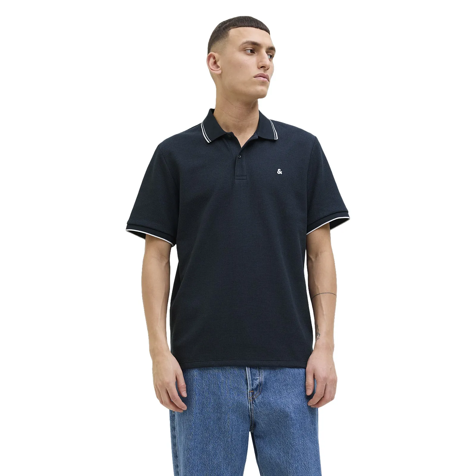 Jack & Jones Mens Austin  Short Sleeve Polo Shirt