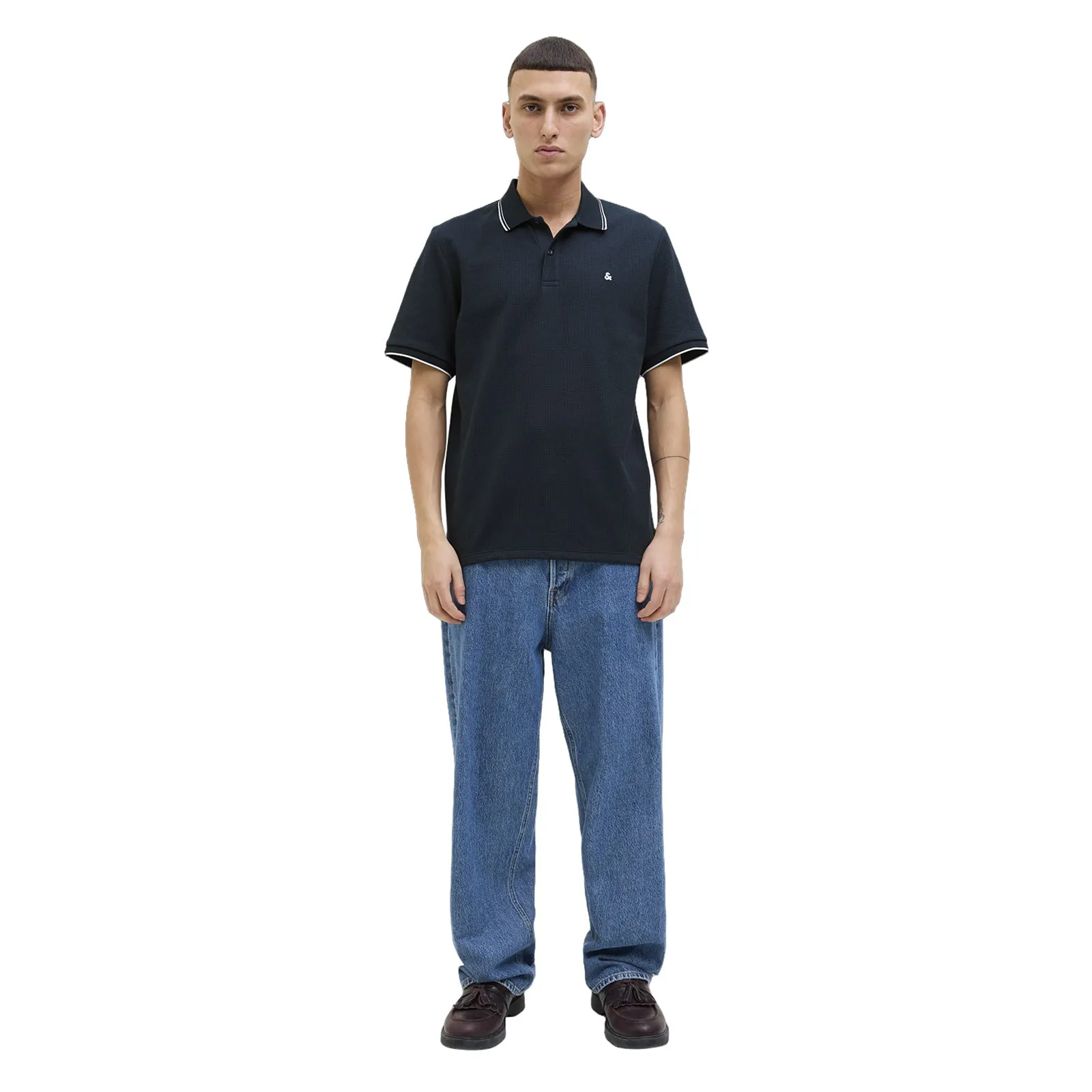 Jack & Jones Mens Austin  Short Sleeve Polo Shirt