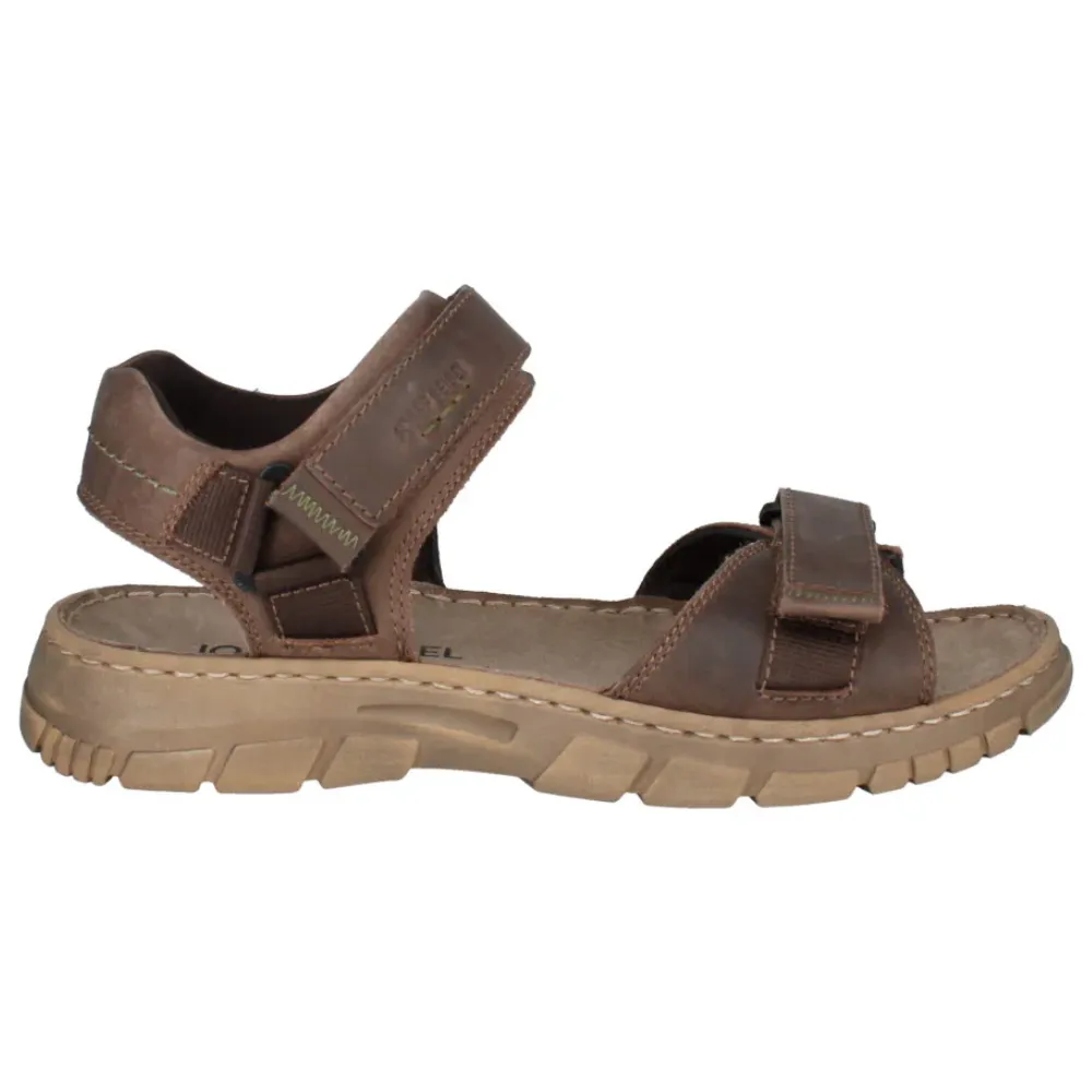 Josef Seibel Brendan 01 Mens Leather Touch Fastening Sandal