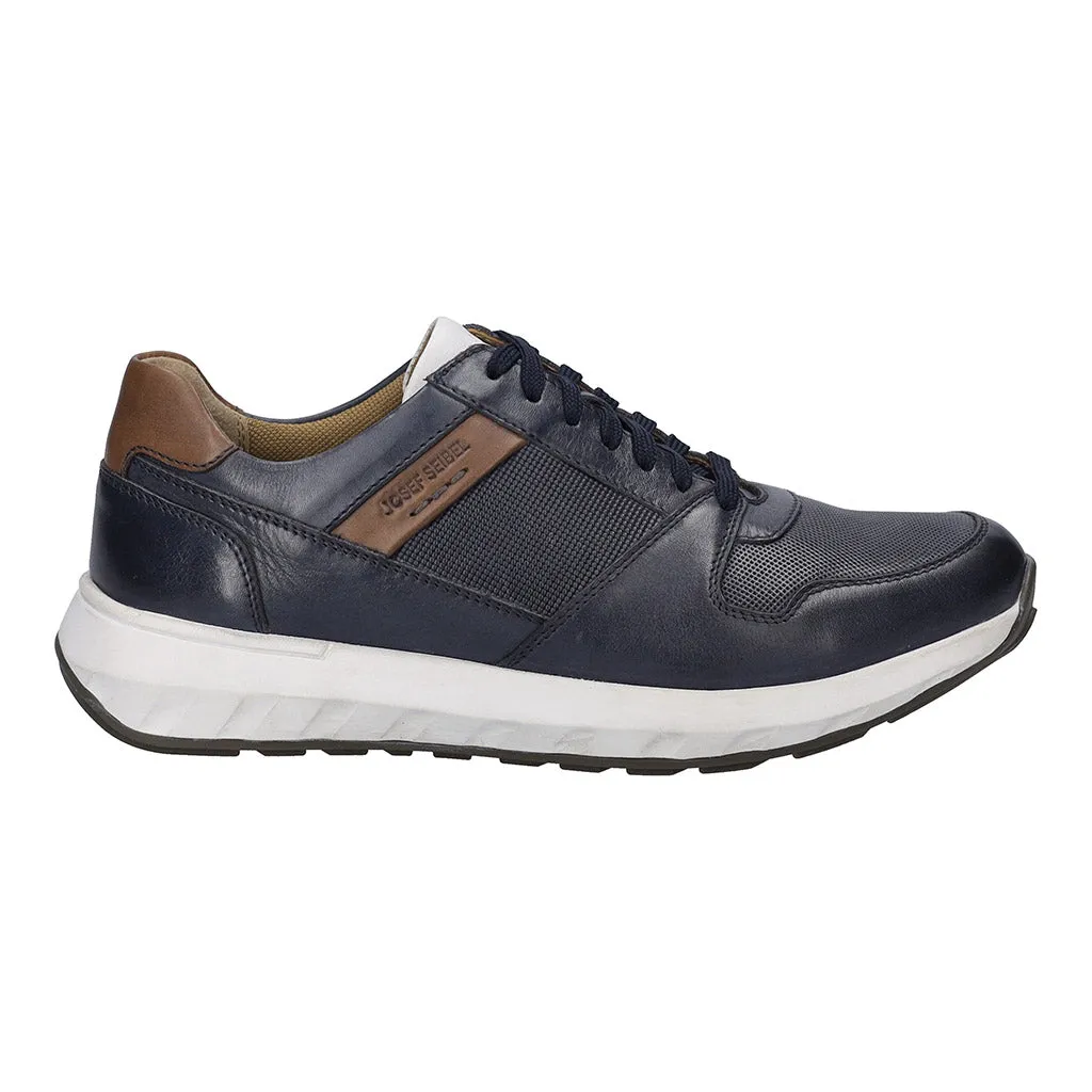 Josef Seibel Cameron 10 Mens Leather Lace Up Trainer