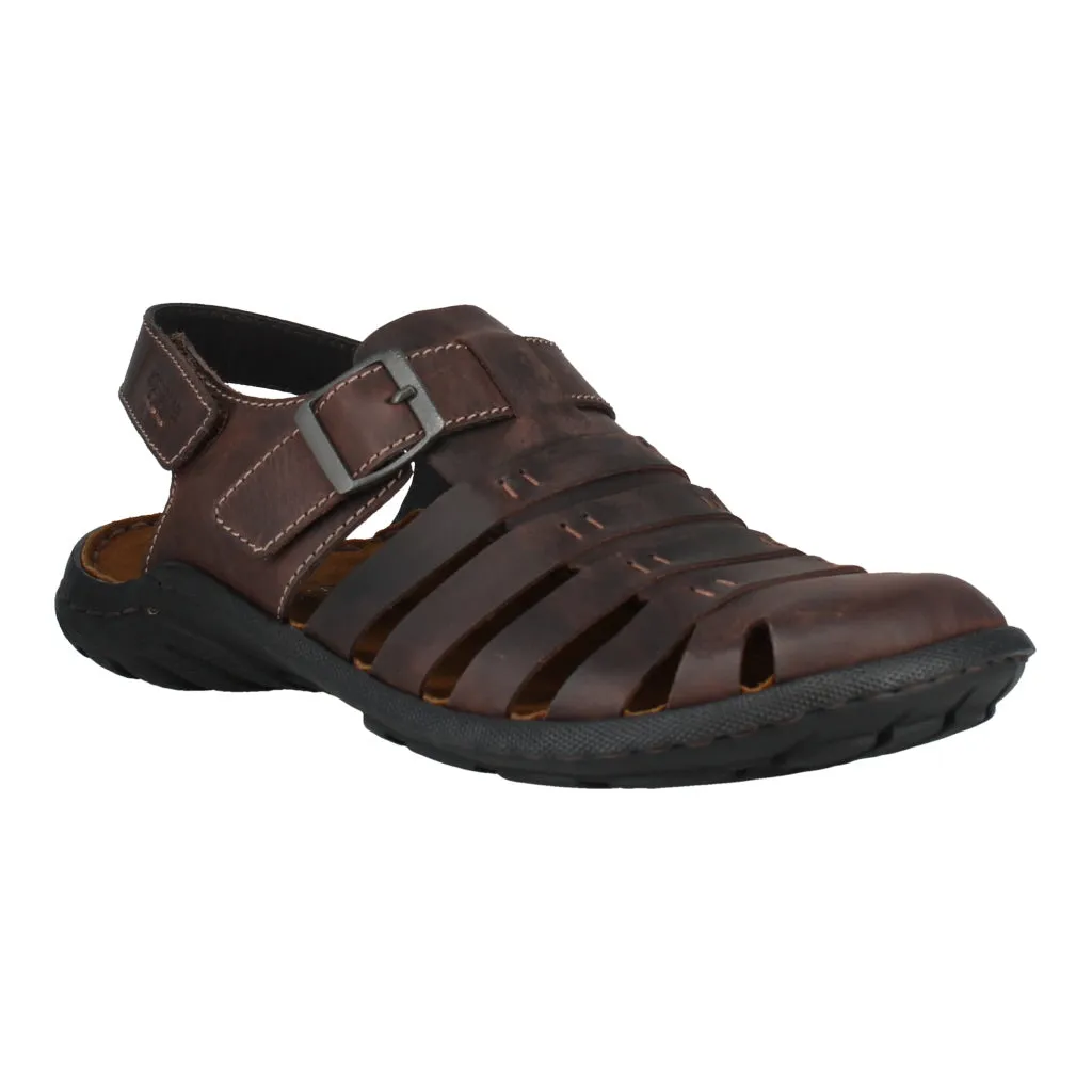 Josef Seibel Logan 70 Mens Leather Buckle Sandal