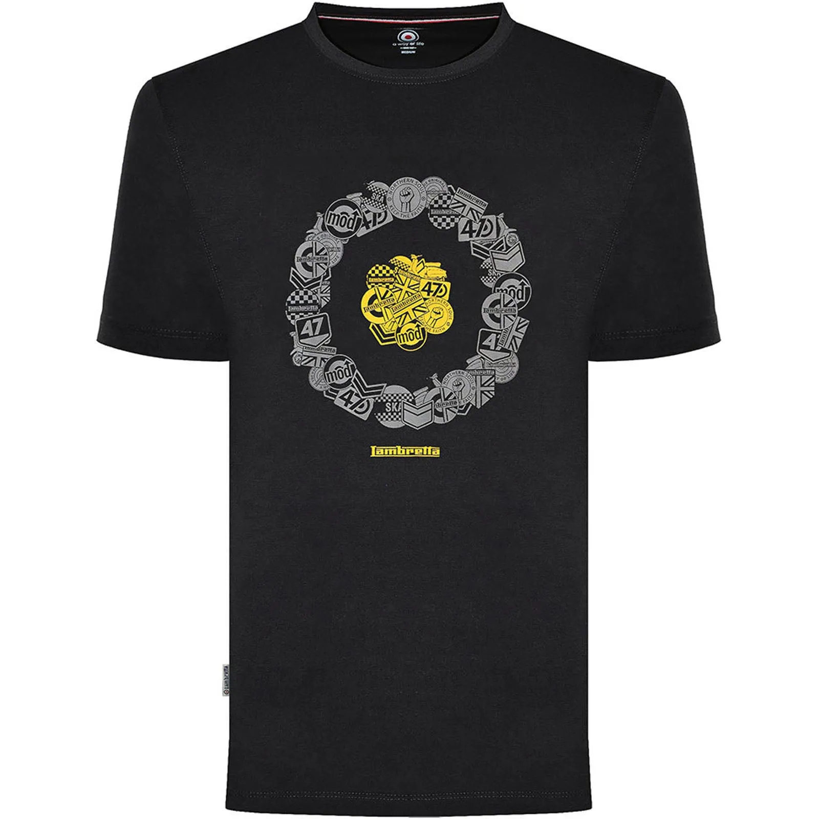 Lambretta Mens Badges Target T-Shirt