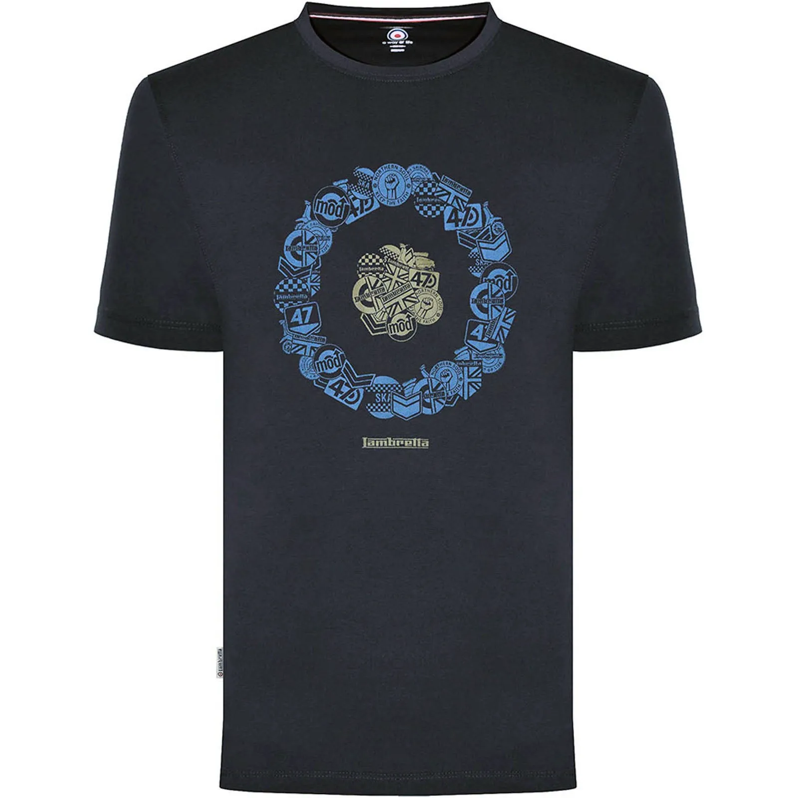 Lambretta Mens Badges Target T-Shirt