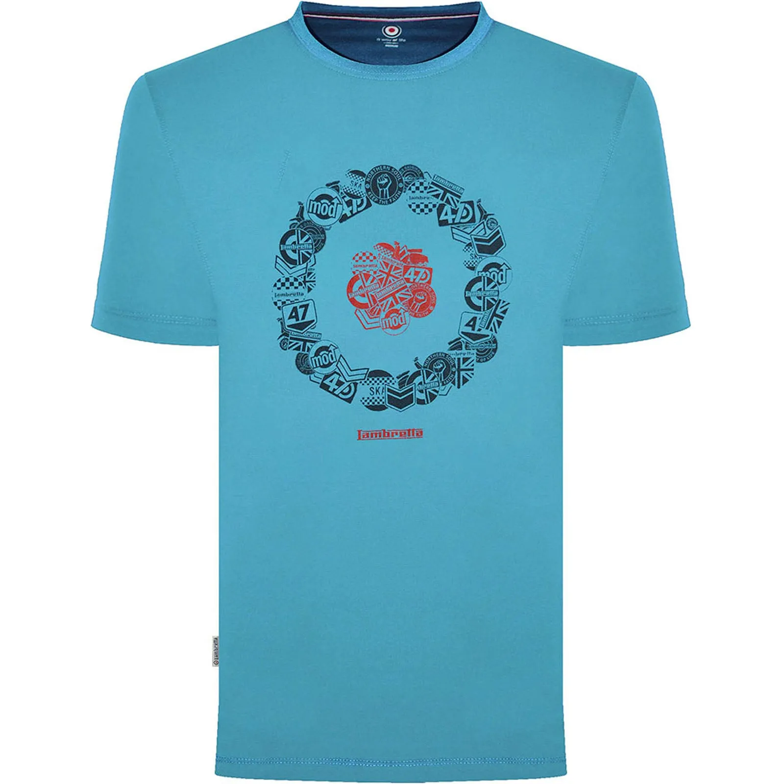 Lambretta Mens Badges Target T-Shirt