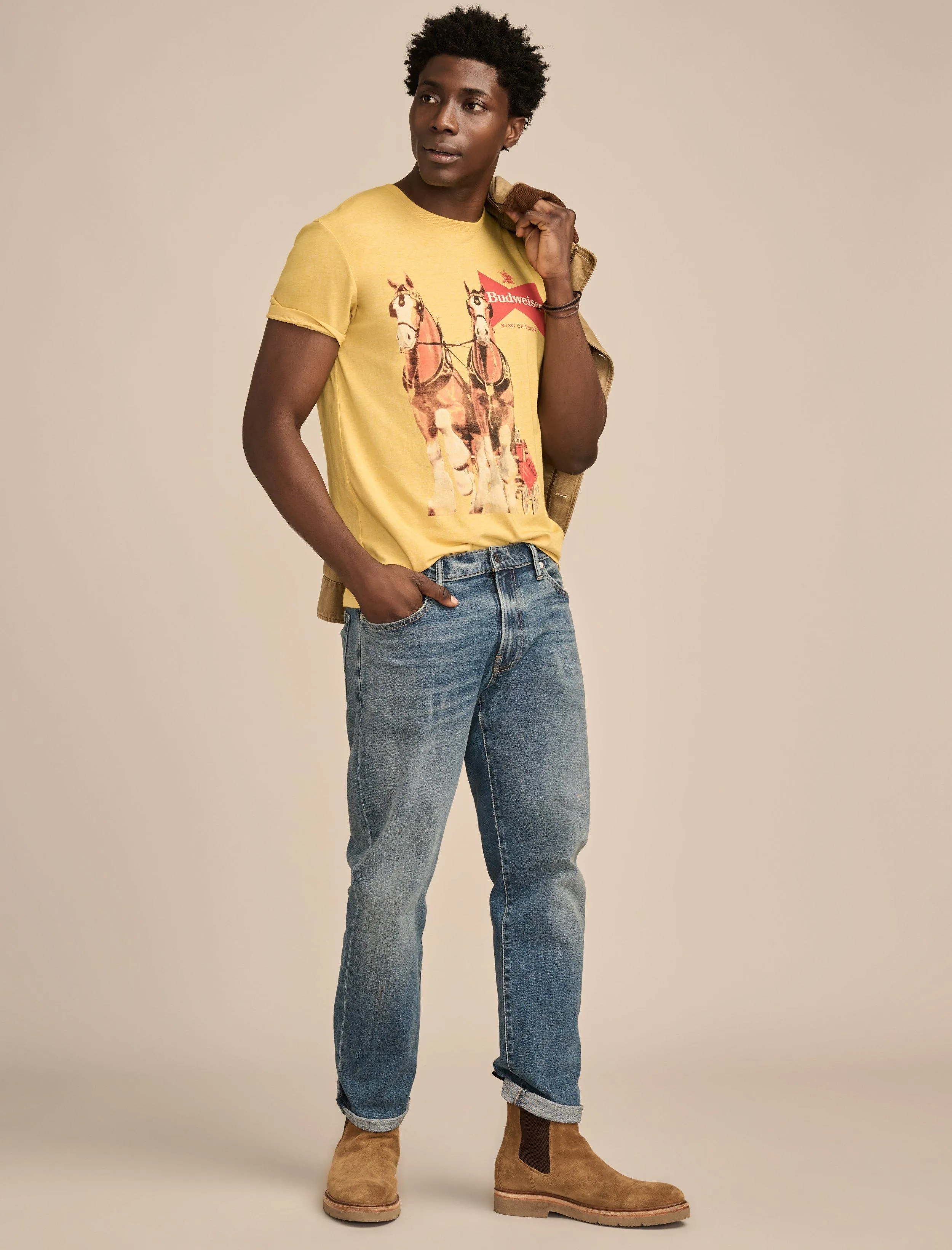 Lucky Brand Men's Budwiser Horses