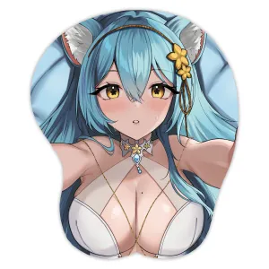 Neko Blue 3D Mousepad