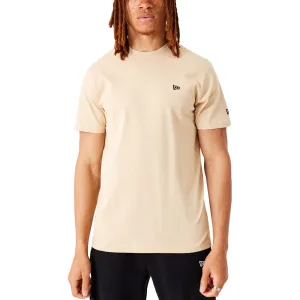 New Era Mens Essentials Short Sleeve T-Shirt - Beige