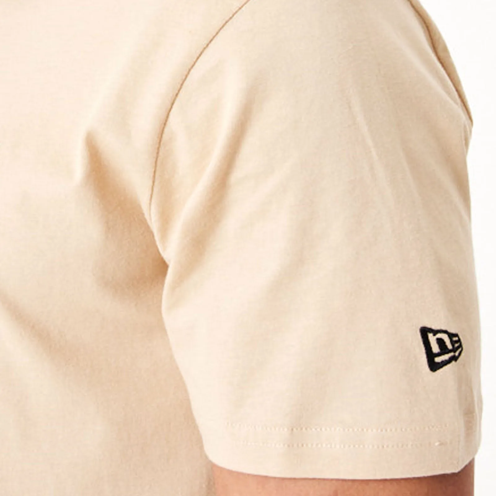 New Era Mens Essentials Short Sleeve T-Shirt - Beige