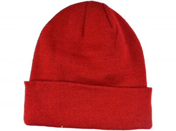 Official Arsenal Cannon Turn Up Knitted Hat Light Red