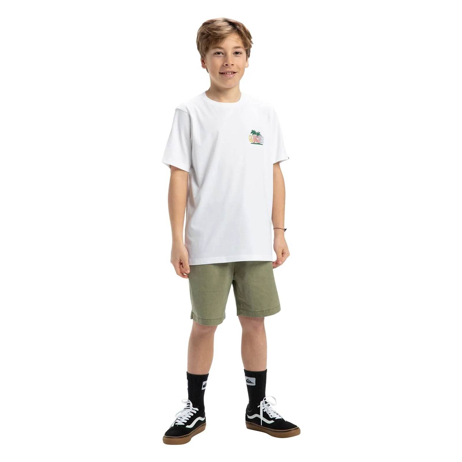 Quiksilver Kids Ev Sunny Palms Short Sleeve T-Shirt