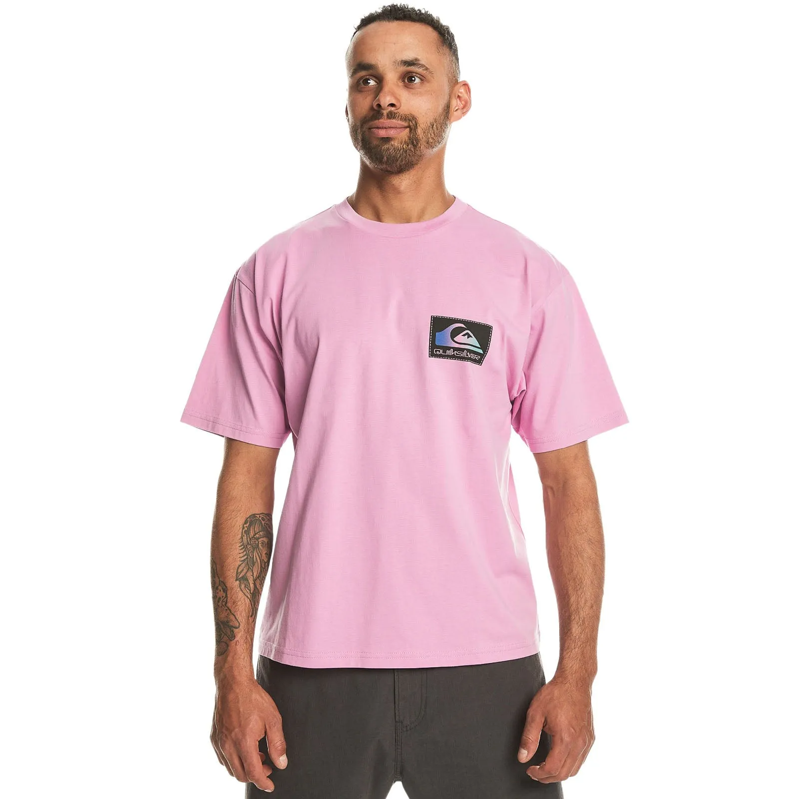 Quiksilver Mens Back Splash Short Sleeve Cotton T-Shirt