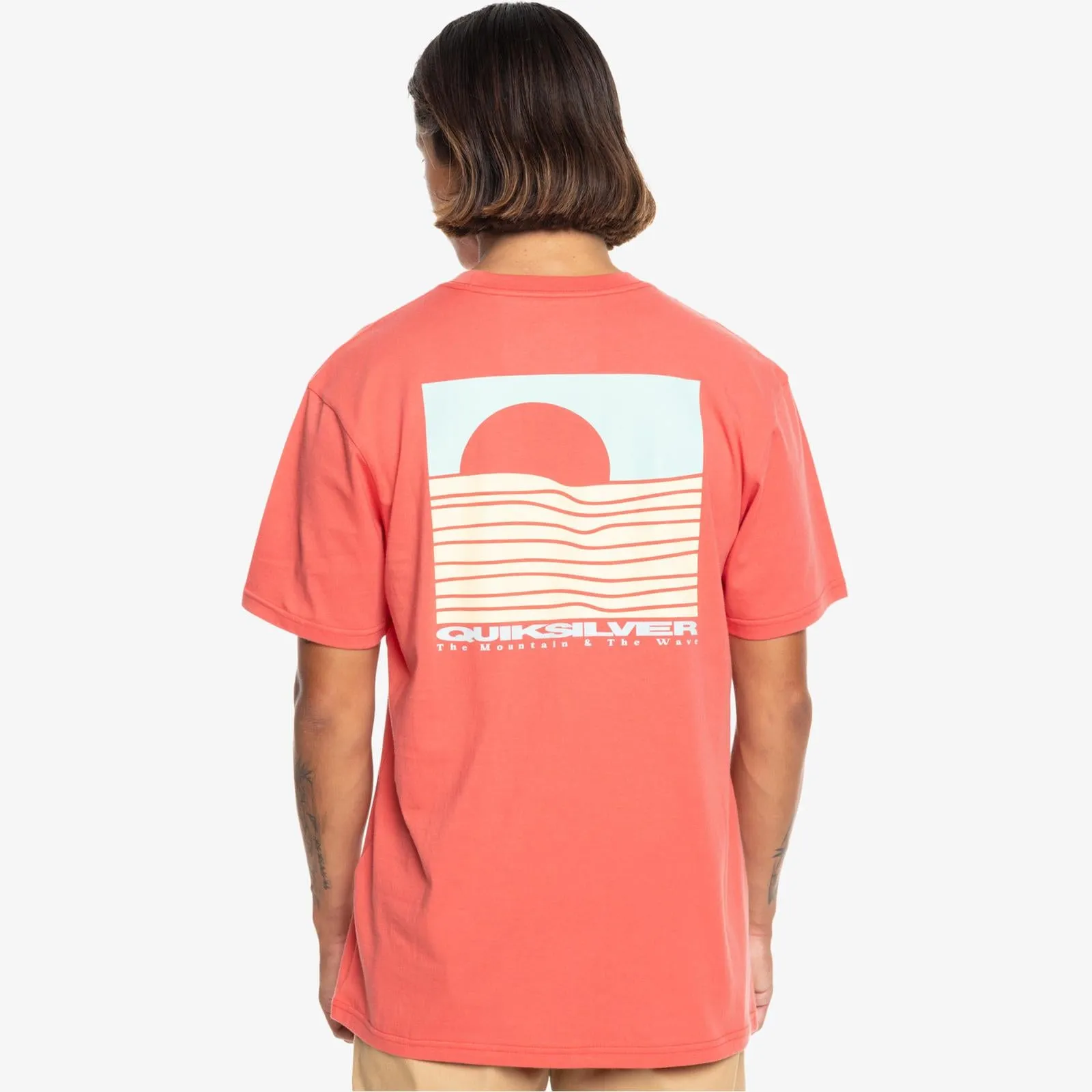 Quiksilver Mens Eye On Horizon Short Sleeve Cotton T-Shirt Top Tee Crew Neck
