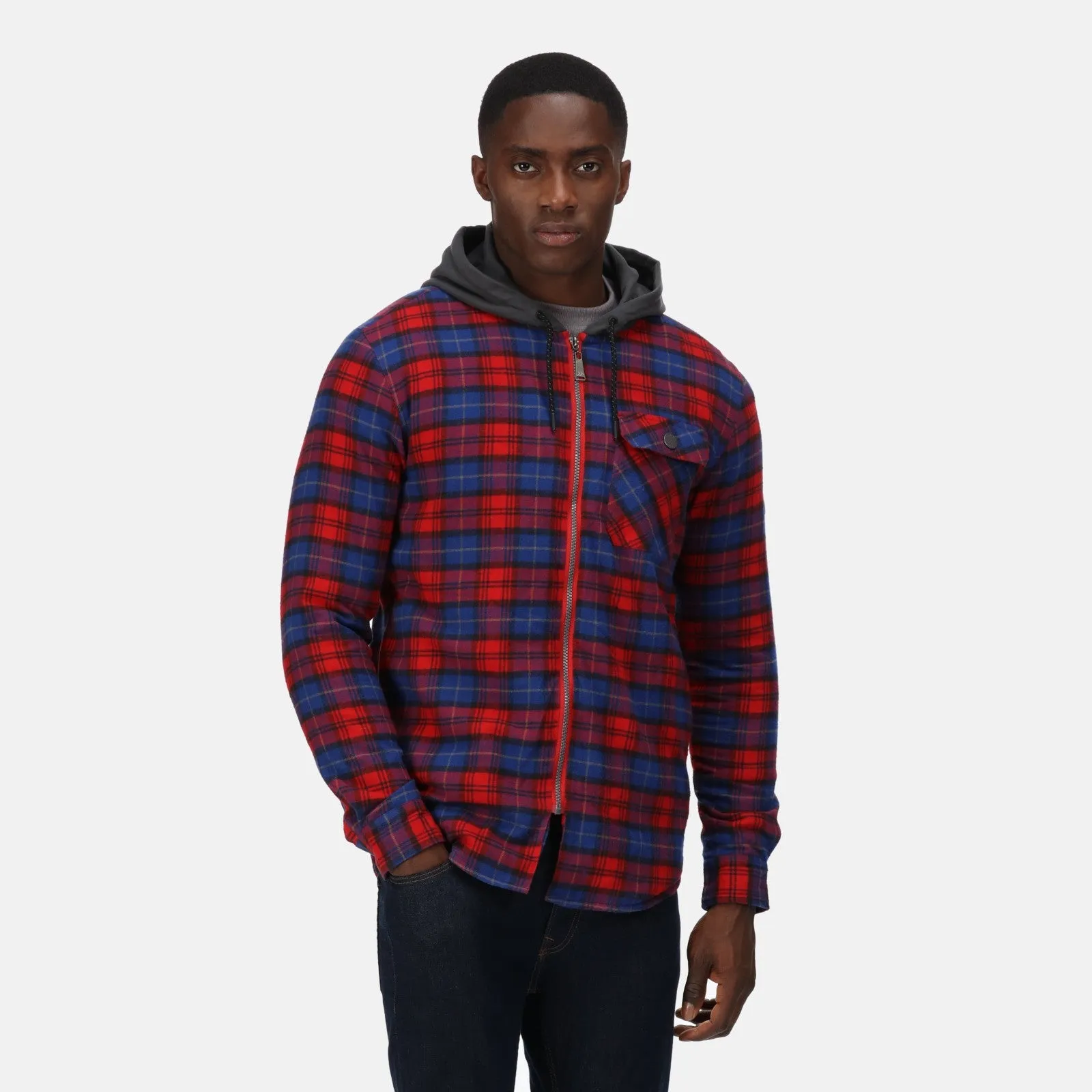 Regatta Professional Mens Tactical Siege Hooded Long Sleeve Shirt