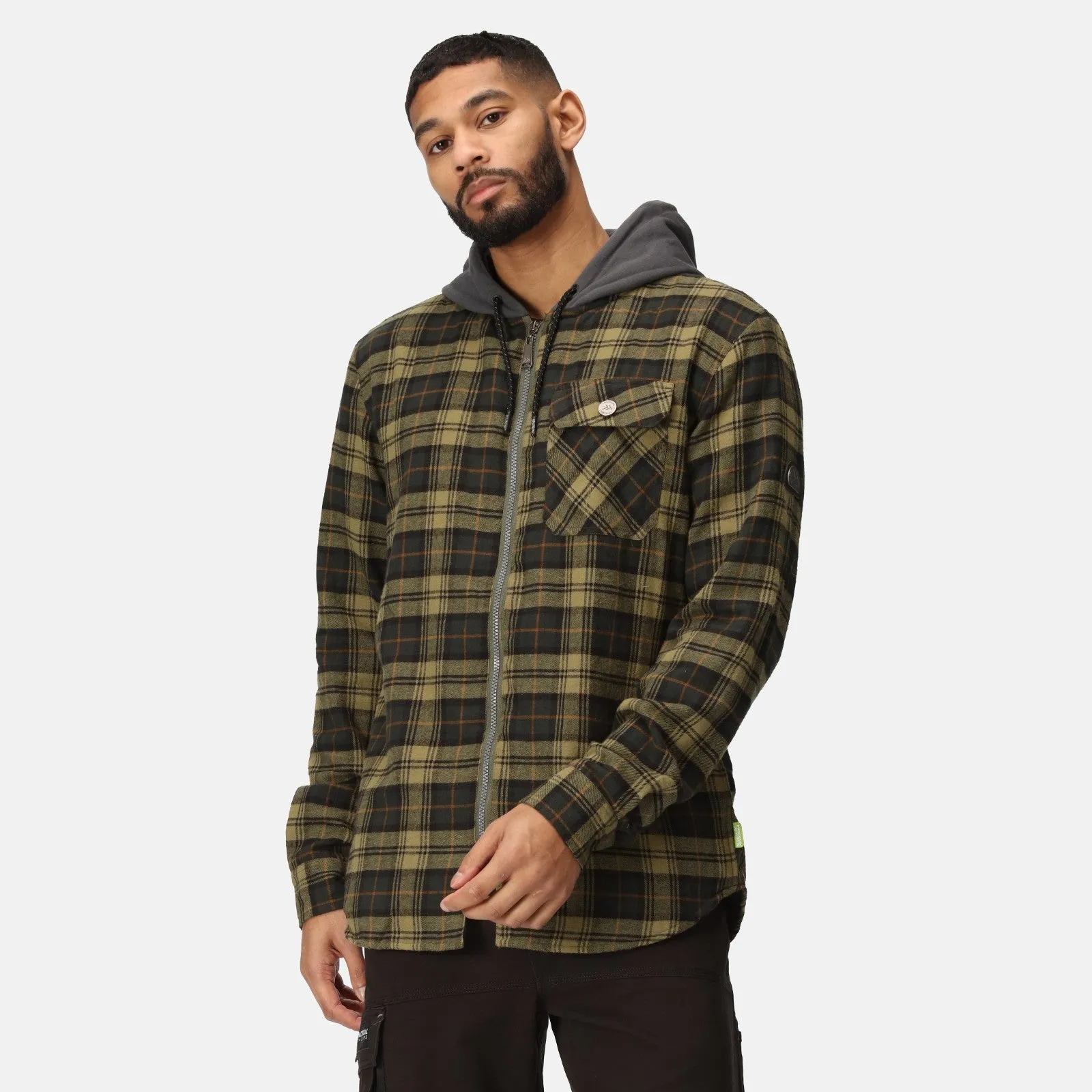 Regatta Professional Mens Tactical Siege Hooded Long Sleeve Shirt