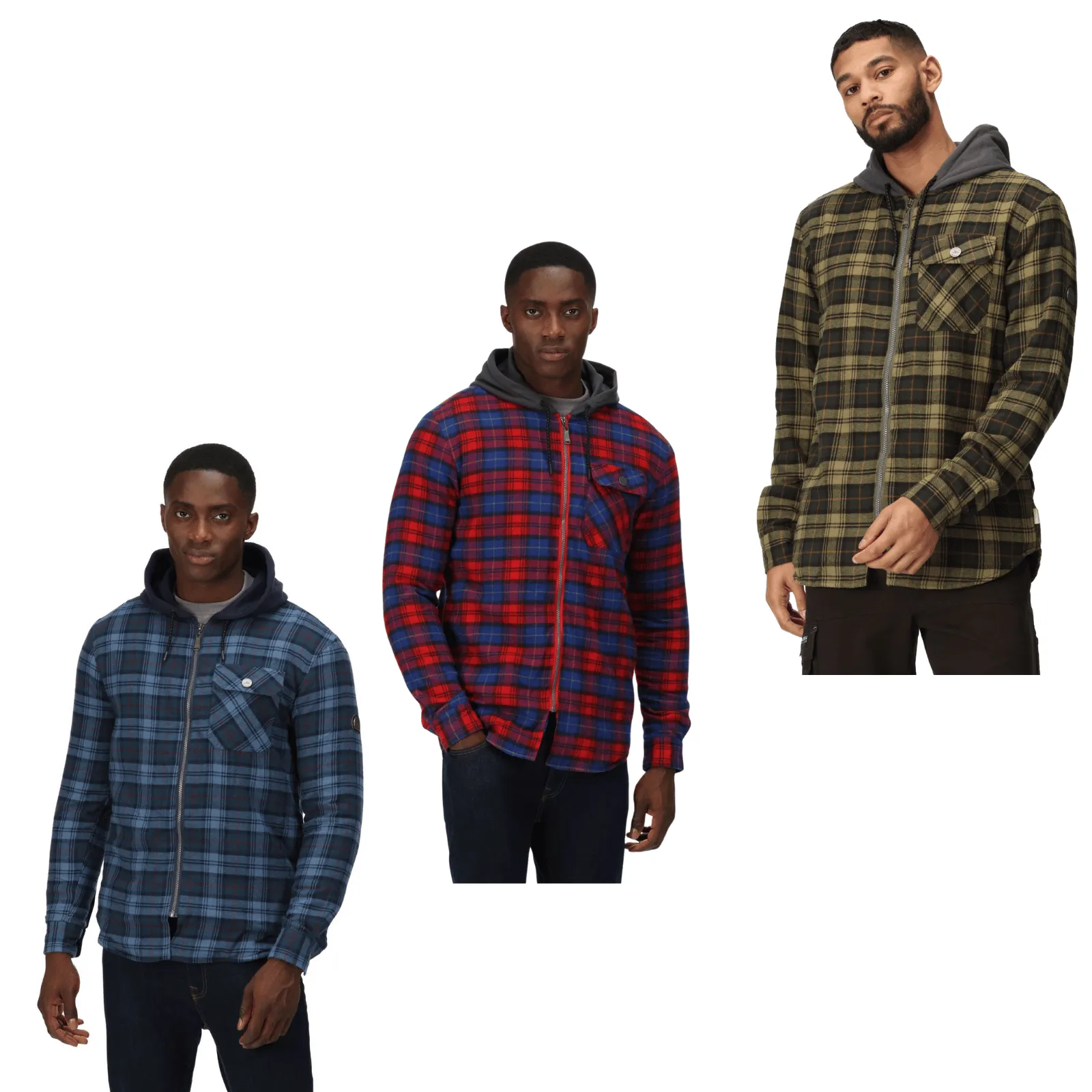 Regatta Professional Mens Tactical Siege Hooded Long Sleeve Shirt