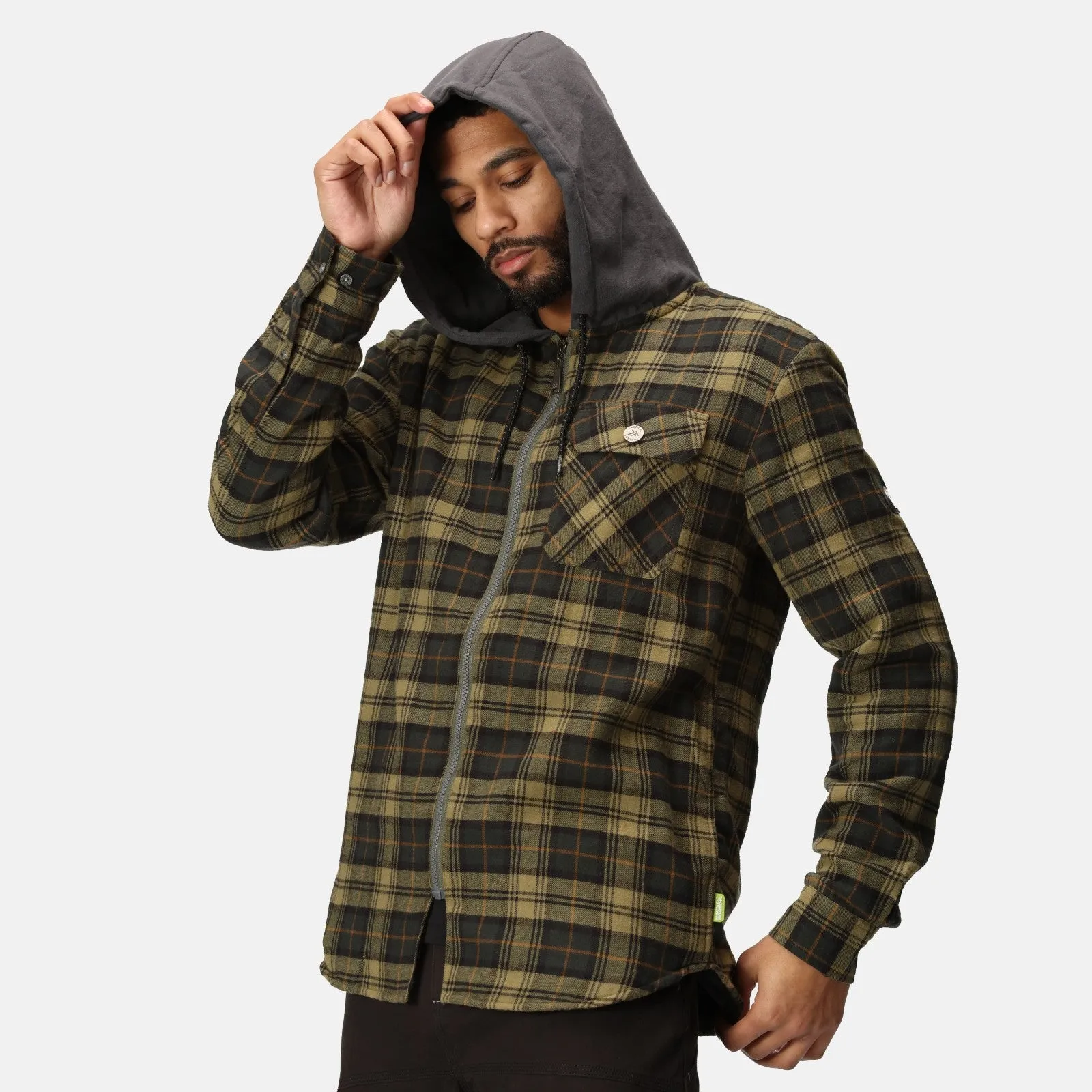 Regatta Professional Mens Tactical Siege Hooded Long Sleeve Shirt