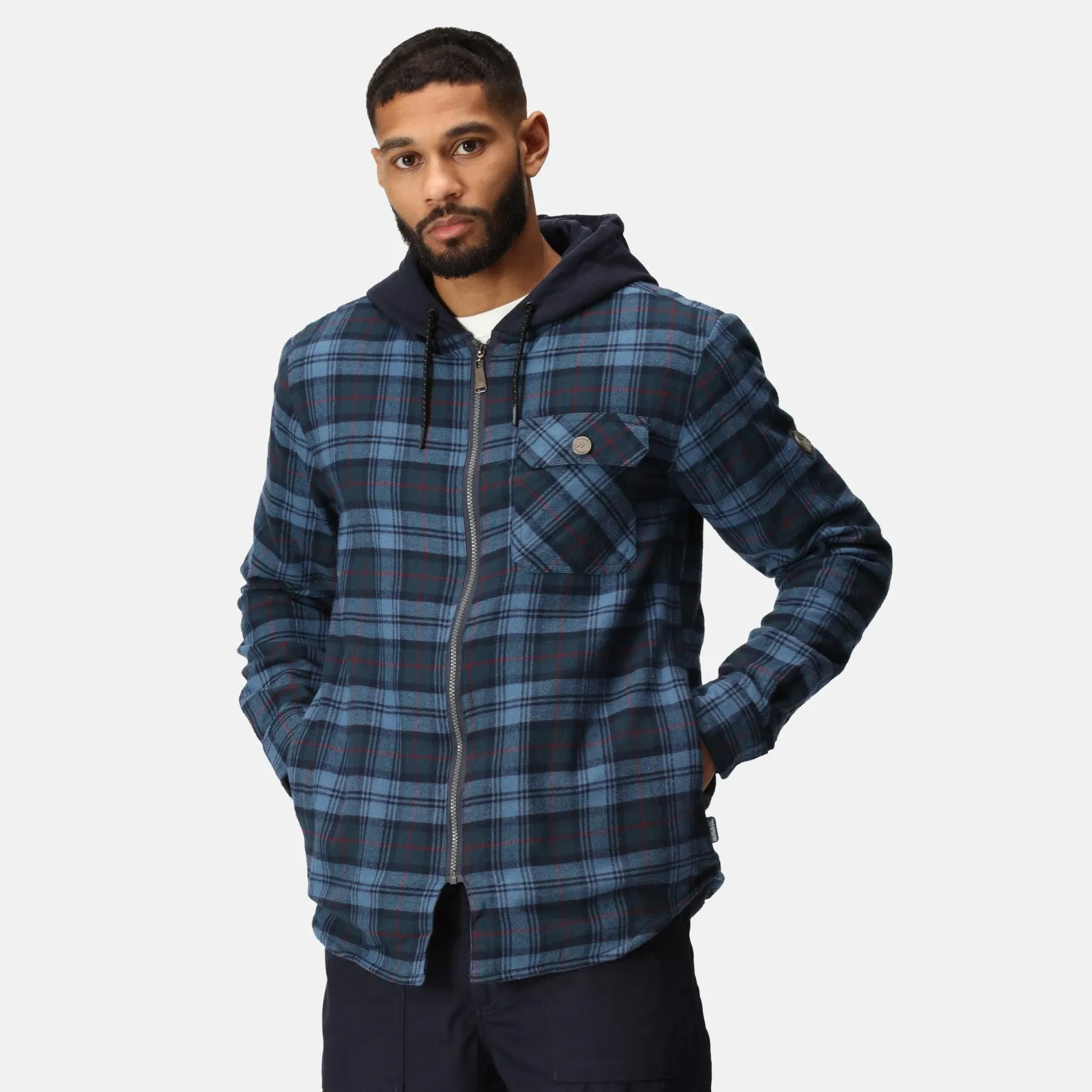 Regatta Professional Mens Tactical Siege Hooded Long Sleeve Shirt