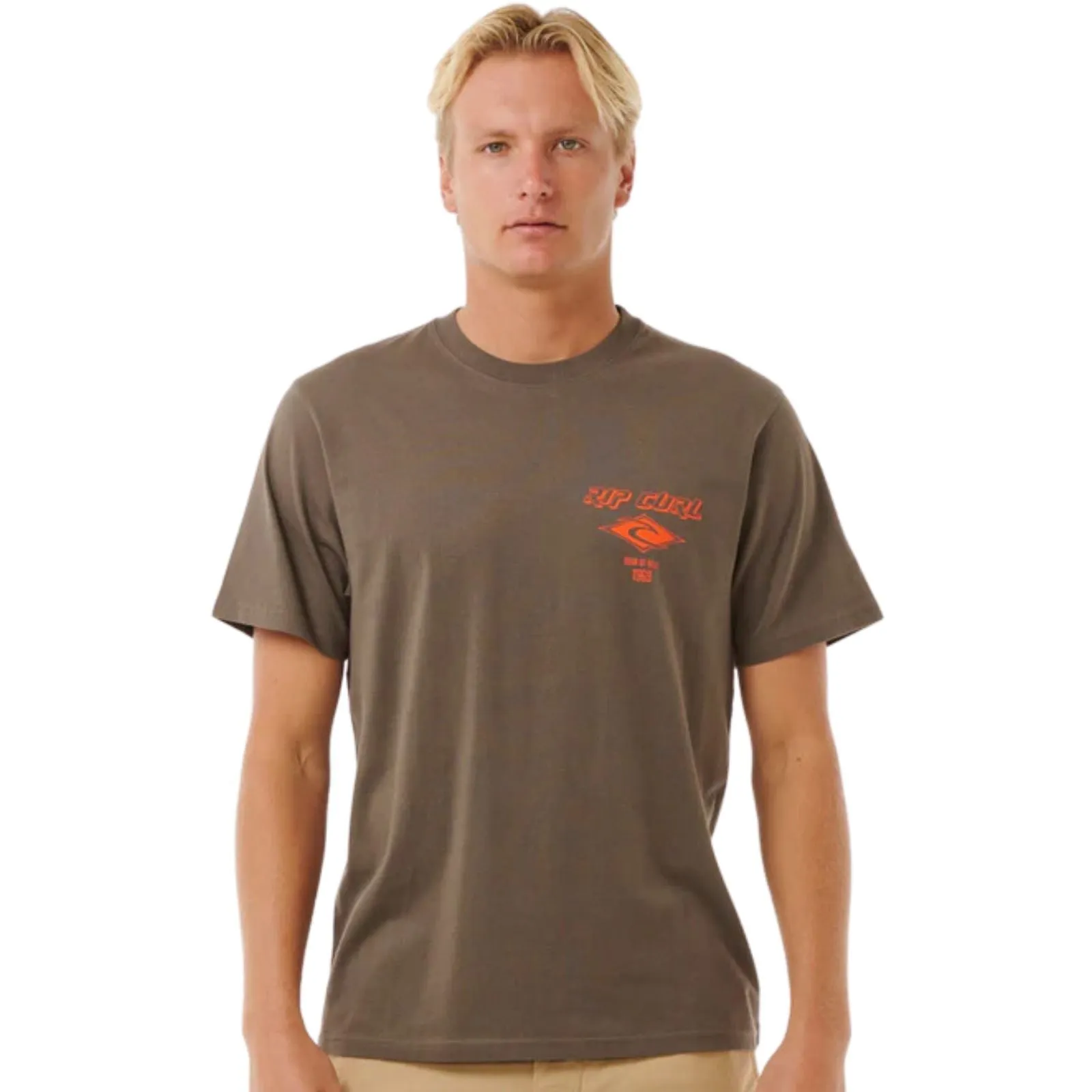 Rip Curl Mens Fade Out Icon Short Sleeve T-Shirt
