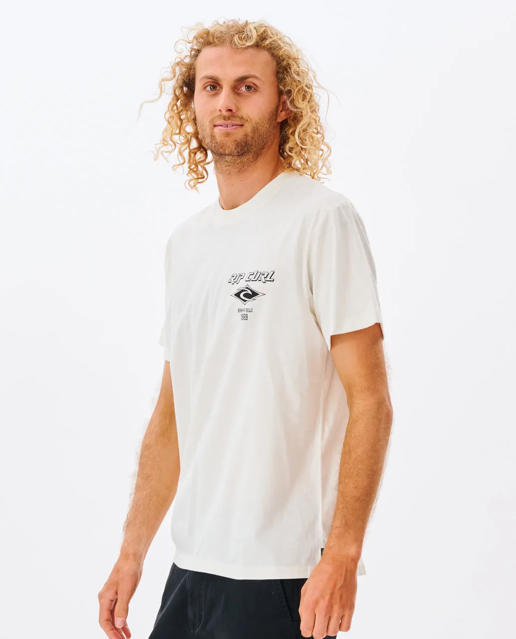 Rip Curl Mens Fade Out Icon Short Sleeve T-Shirt