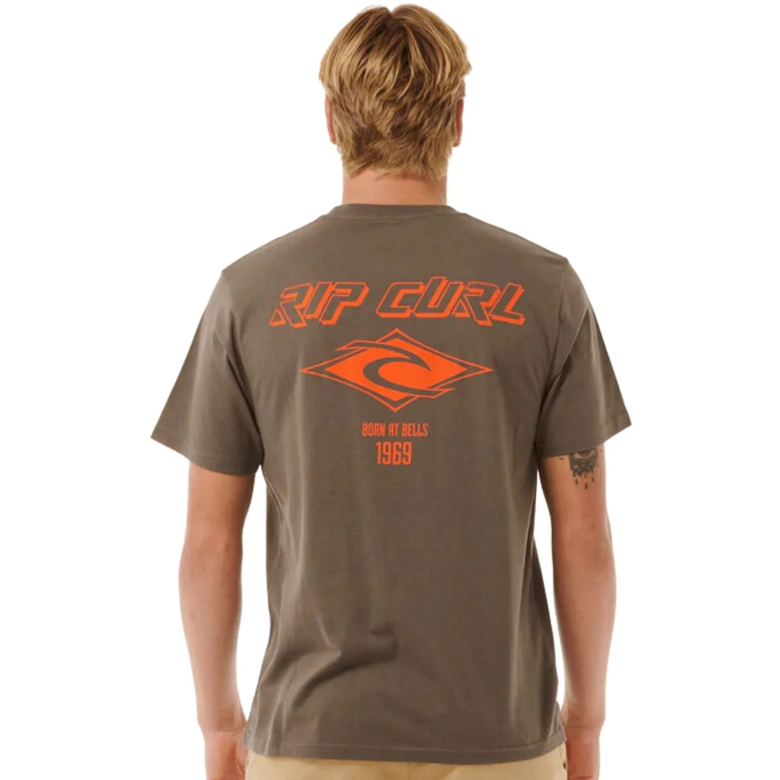 Rip Curl Mens Fade Out Icon Short Sleeve T-Shirt