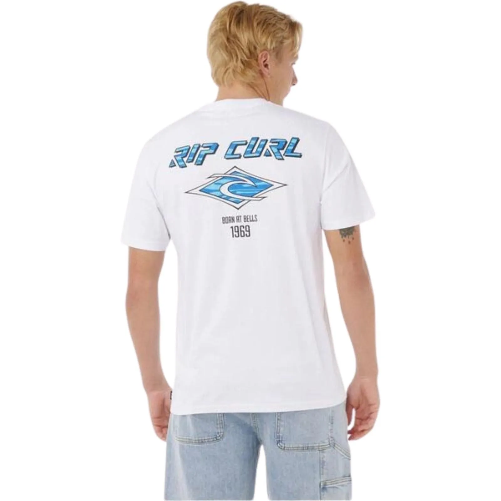 Rip Curl Mens Fade Out Icon Short Sleeve T-Shirt