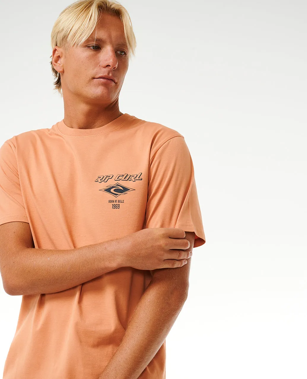 Rip Curl Mens Fade Out Icon Short Sleeve T-Shirt