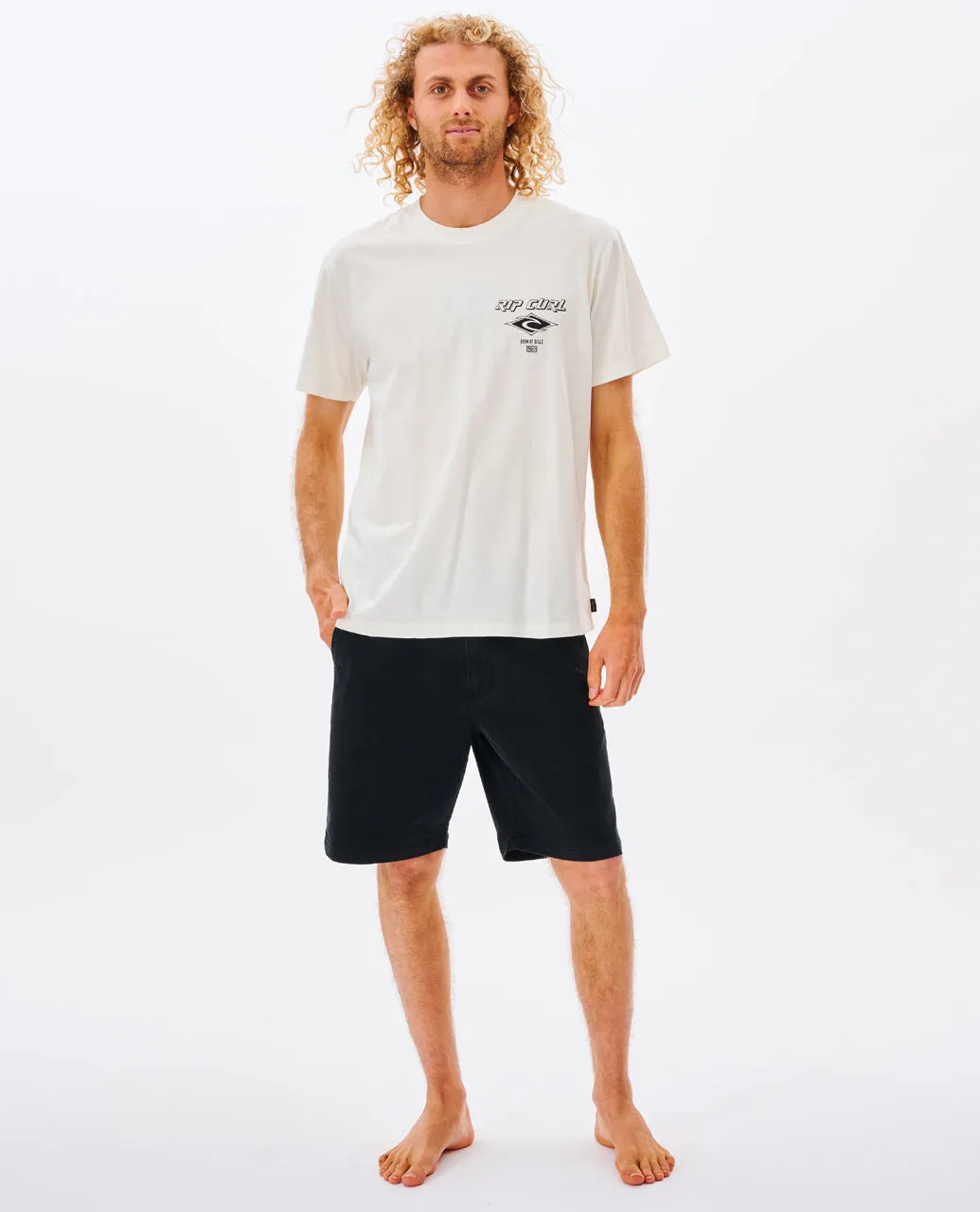 Rip Curl Mens Fade Out Icon Short Sleeve T-Shirt