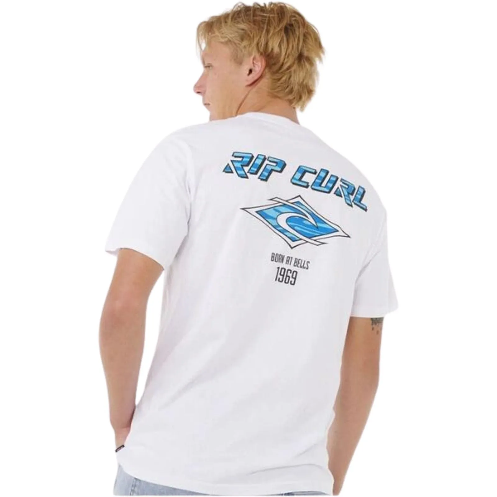 Rip Curl Mens Fade Out Icon Short Sleeve T-Shirt