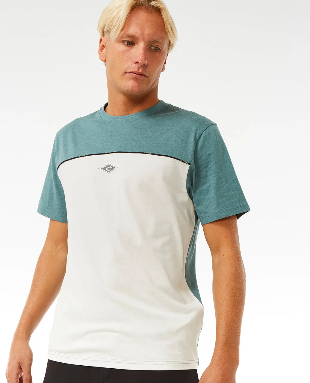 Rip Curl Mens Vaporcool Medina Seacell Short Sleeve T-Shirt - Blue Stone