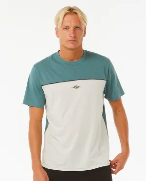 Rip Curl Mens Vaporcool Medina Seacell Short Sleeve T-Shirt - Blue Stone