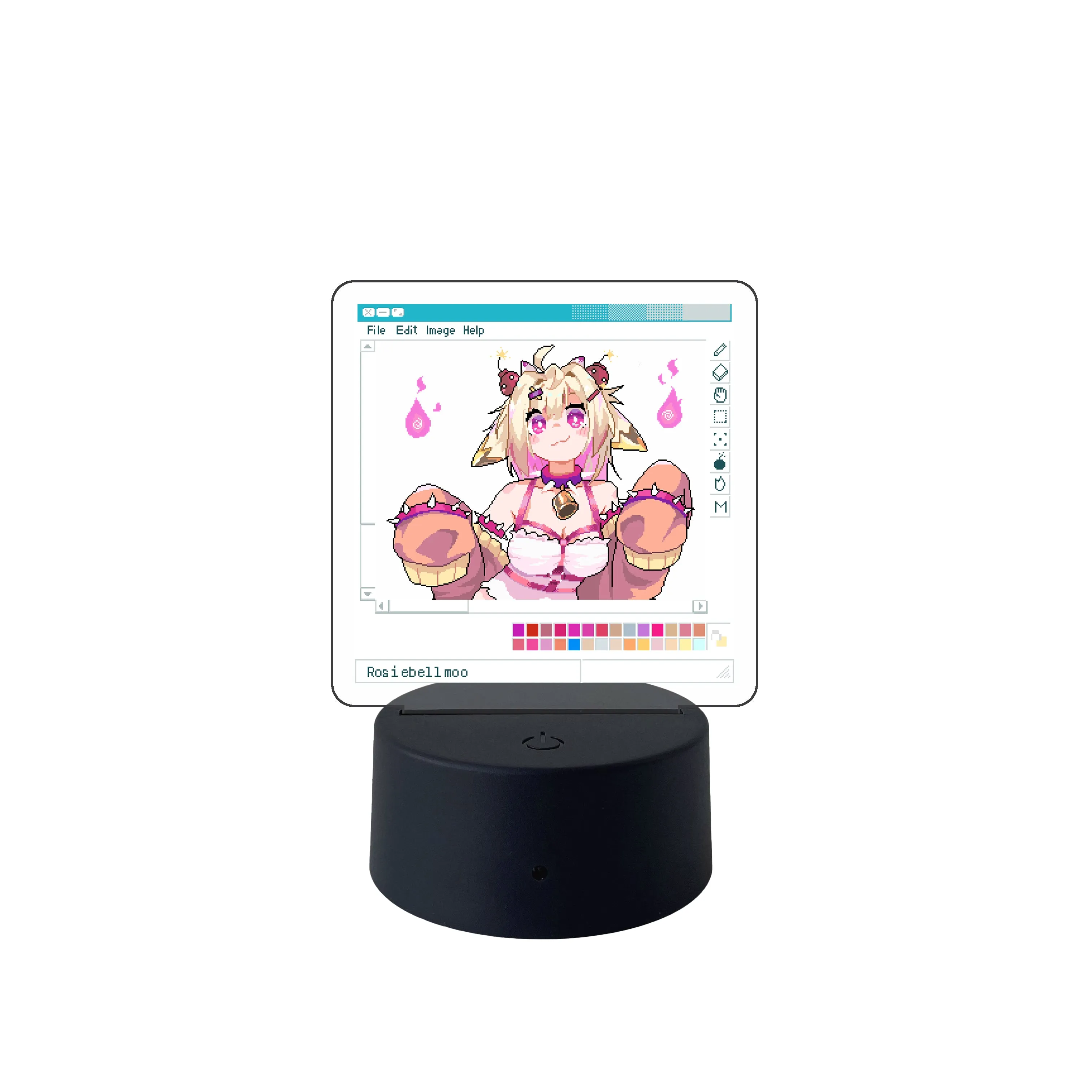 Rosiebellmoo Pixel Blaze LED Desk Lamp