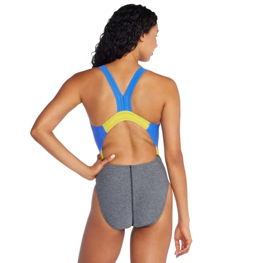 Speedo Quantum Fusion Splice Heather Blue Yellow