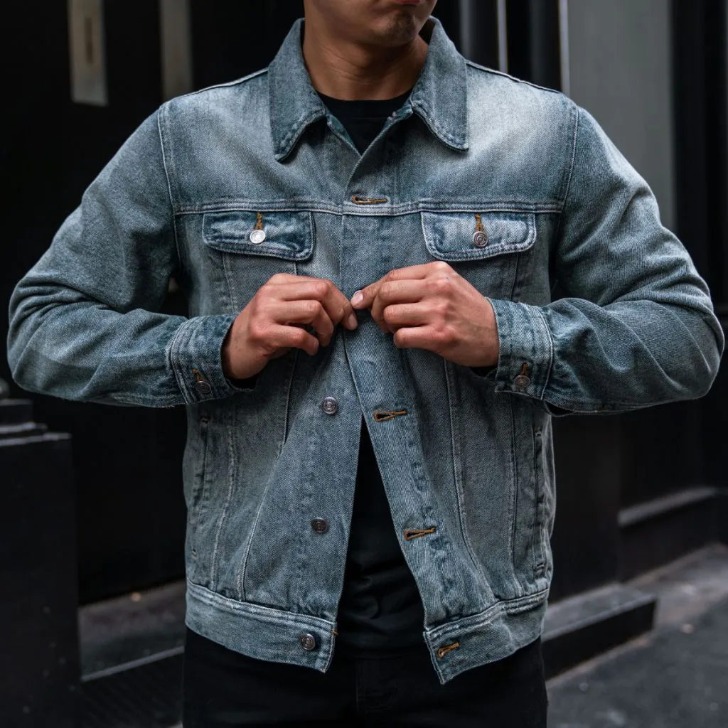 Thursday Denim Trucker Jacket | Washed Indigo