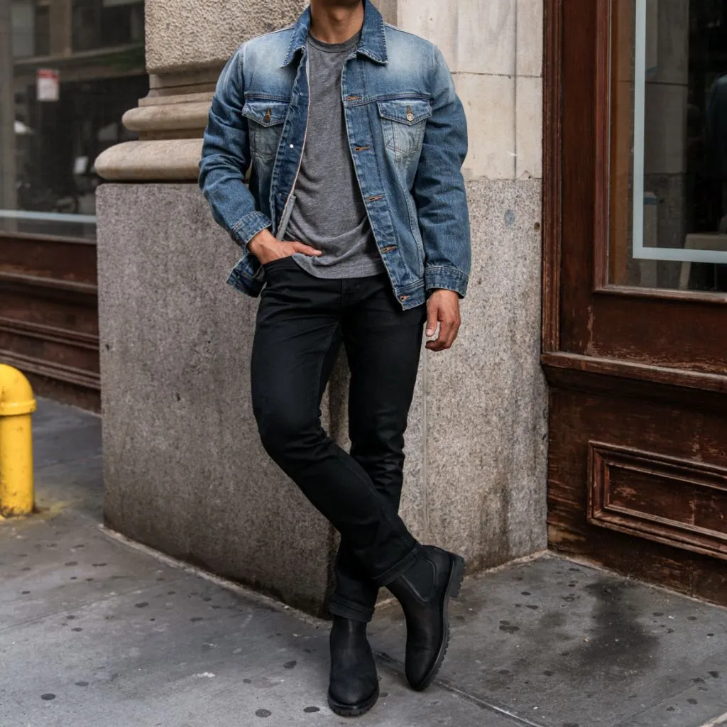 Thursday Selvedge Denim Trucker Jacket | Vintage Wash
