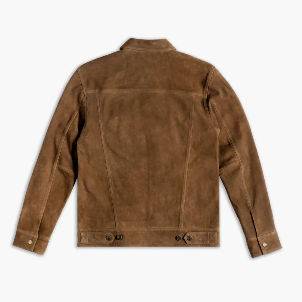 Thursday Suede Trucker Jacket | Dusty