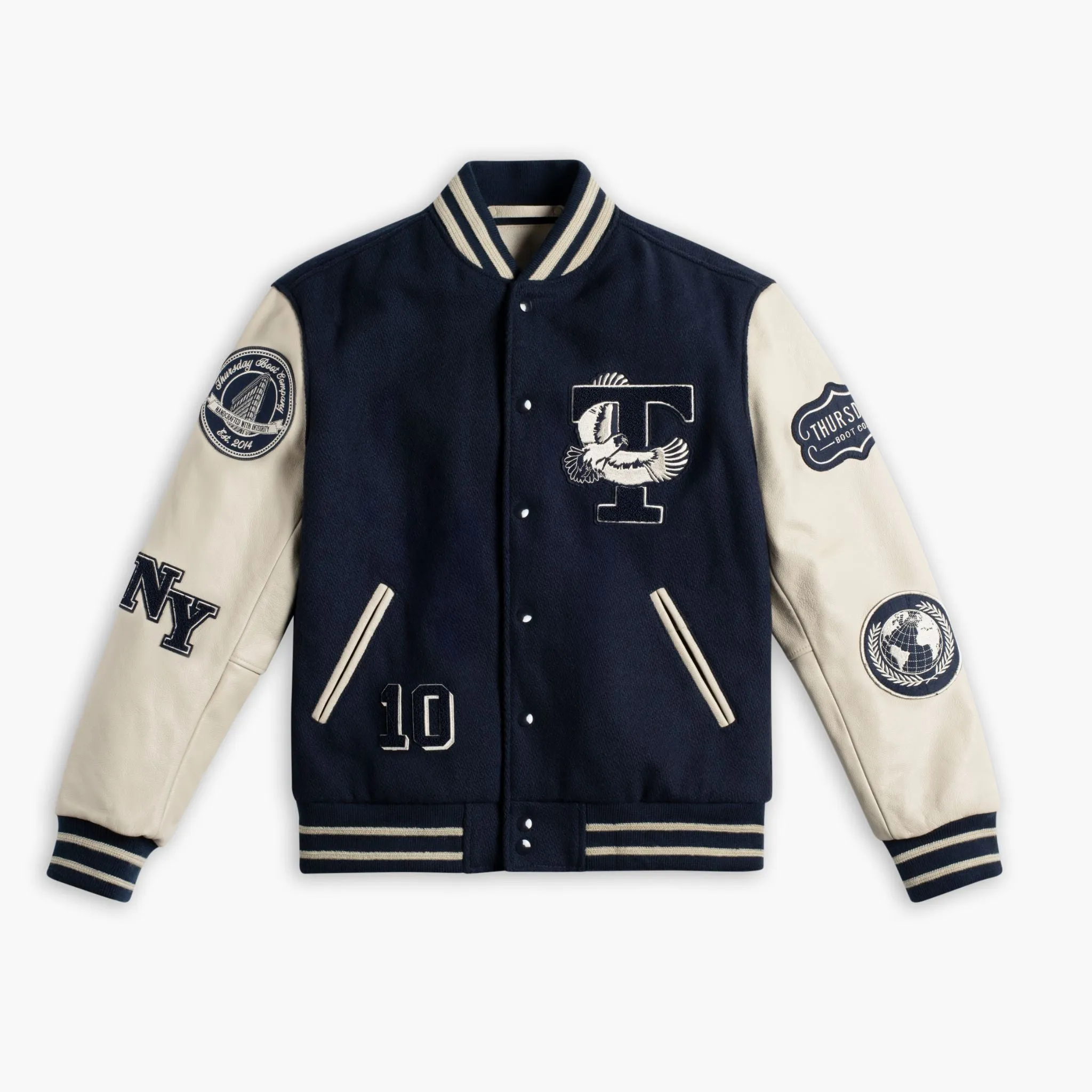 Thursday Varsity Jacket | Navy 10 Year