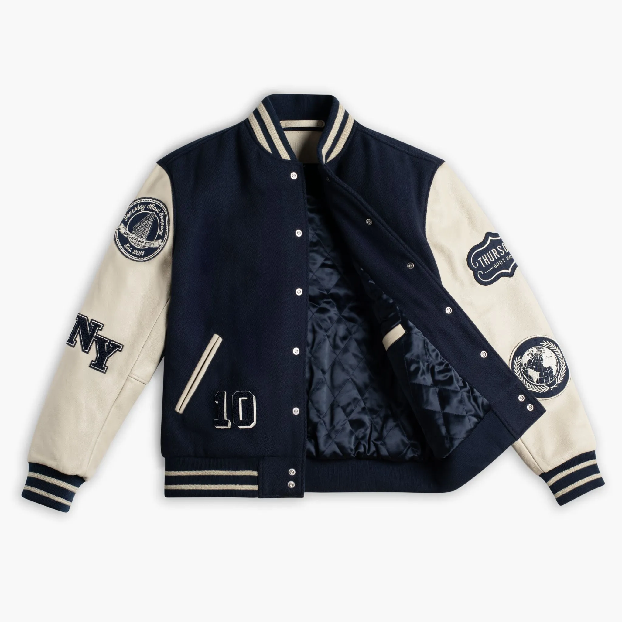 Thursday Varsity Jacket | Navy 10 Year