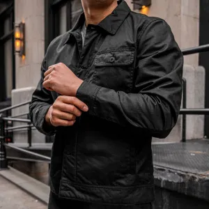 Thursday Waxed Canvas Field Jacket | Black