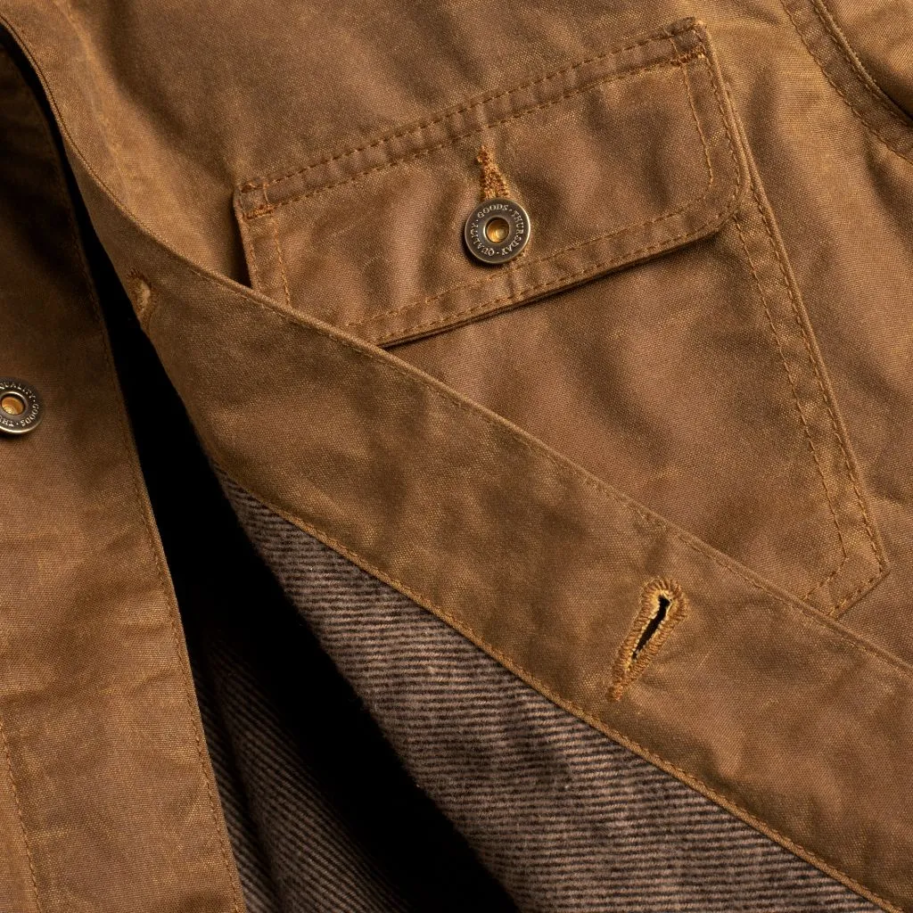 Thursday Waxed Canvas Field Jacket | Khaki