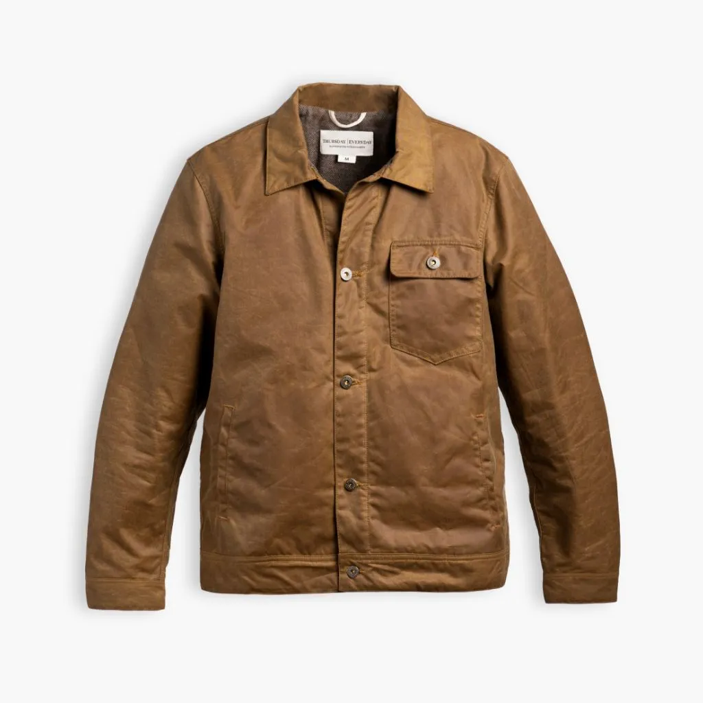 Thursday Waxed Canvas Field Jacket | Khaki