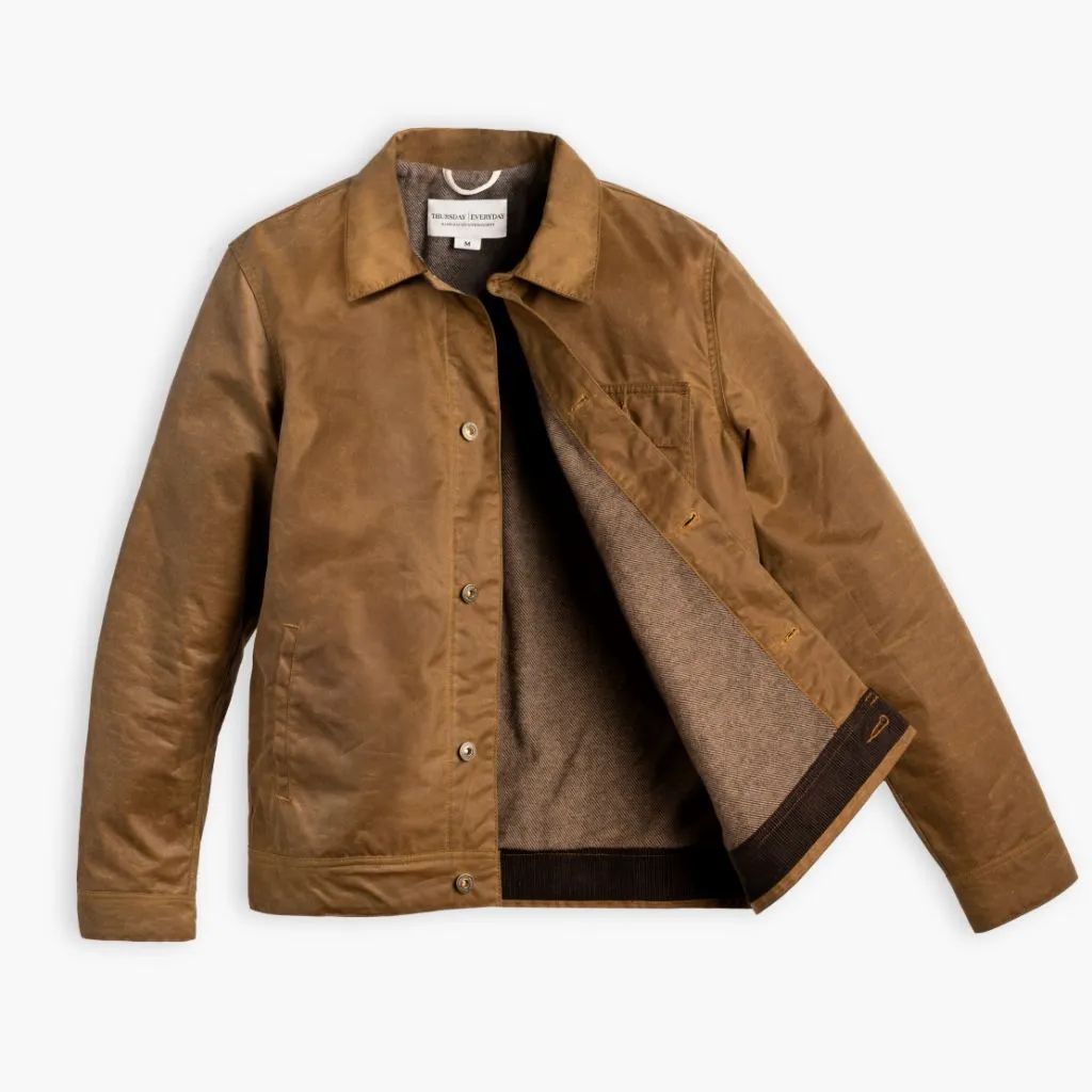 Thursday Waxed Canvas Field Jacket | Khaki
