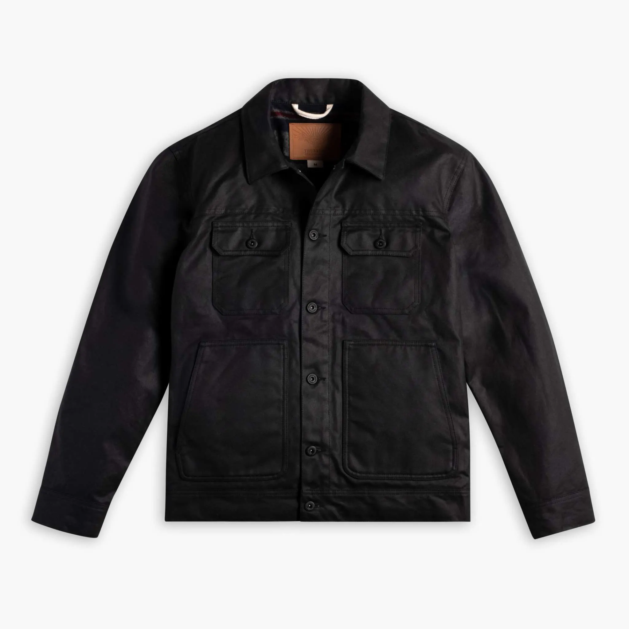 Thursday Waxed Trucker Jacket | Black