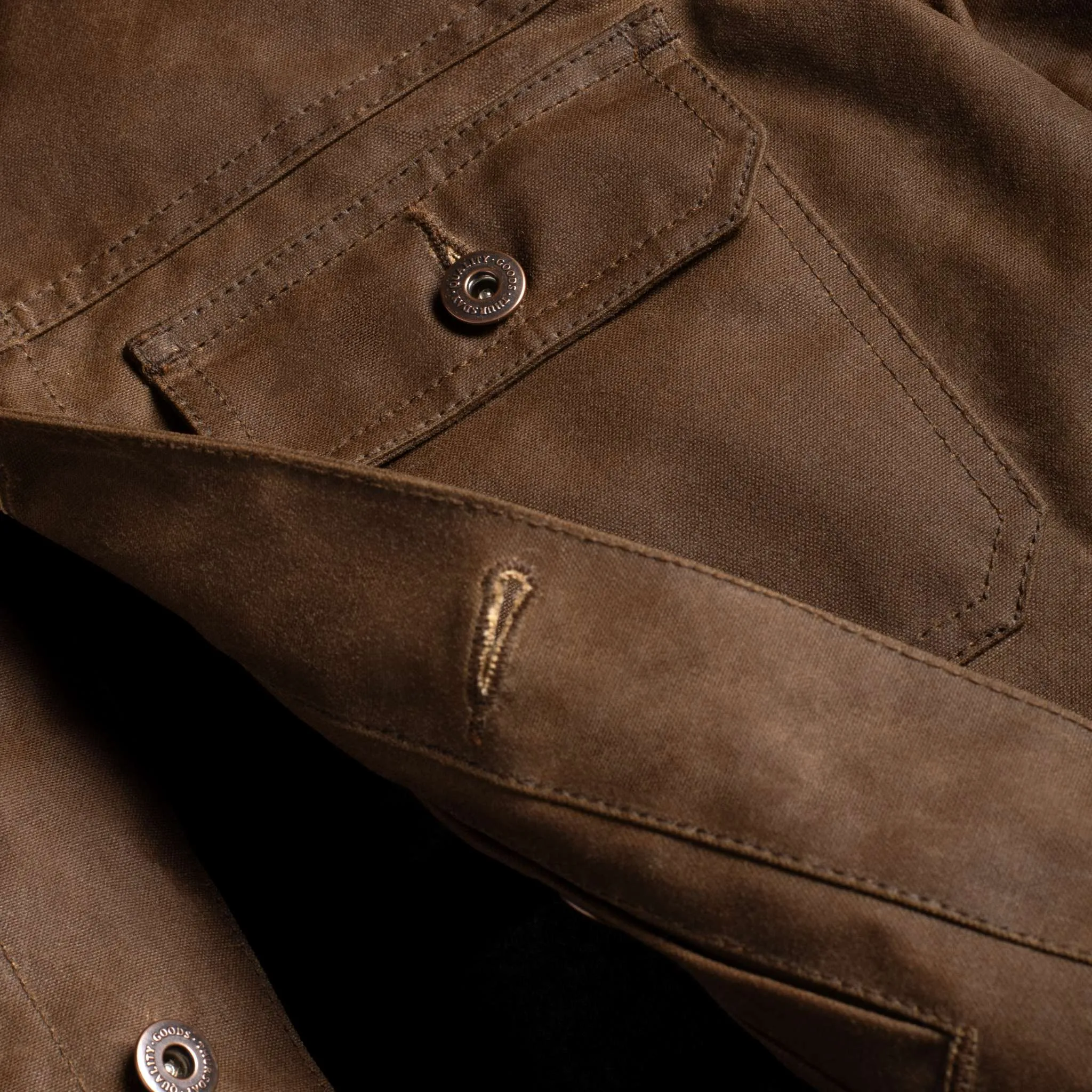 Thursday Waxed Trucker Jacket | Coyote