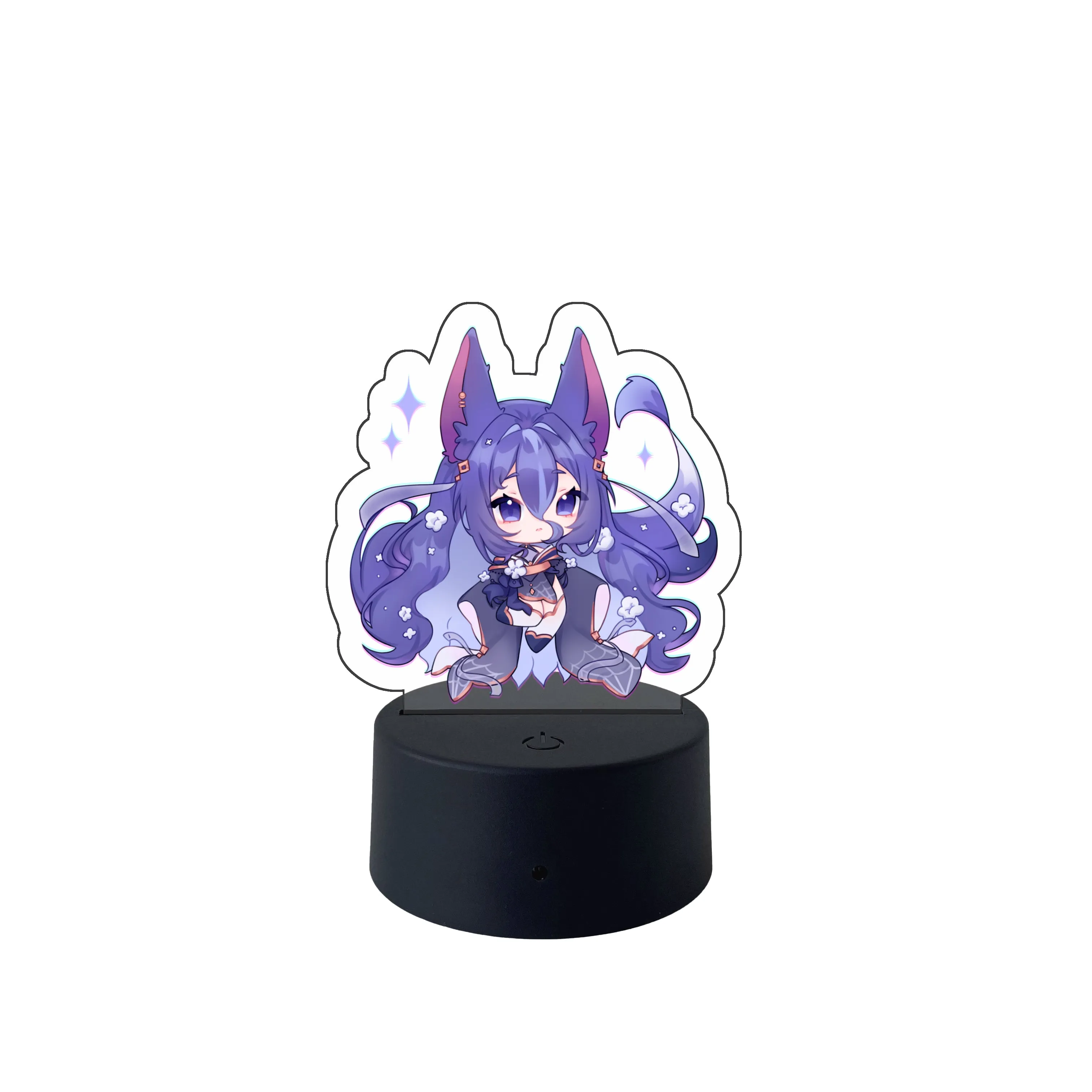 Vampy Chibi Kitsune LED Desk Lamp